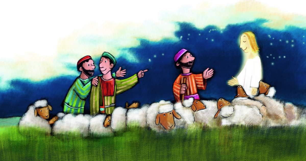 Den Hirten erscheint ein Engel