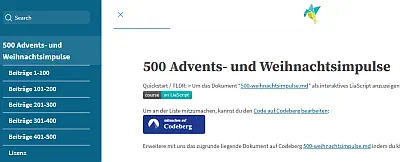 500 Advents- und Weihnachtsimpulse