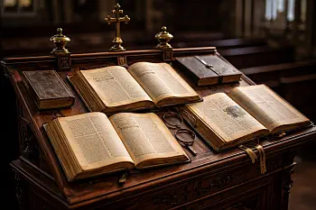 Bibeln auf einem Lesepult