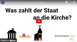 Titelbild eines youtube-Videos zur Kirchensteuer