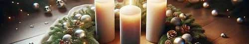 Bild mit Bing Image-Creator erzeugt und bearbeitet Adventkranz